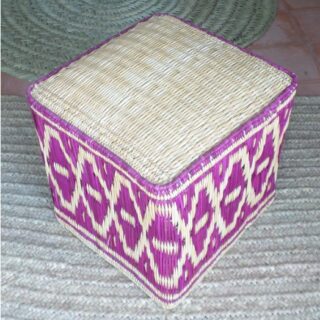 Tabouret en rotin Vannerie marocaine