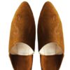 Babouche en DAIM Marron Tabac