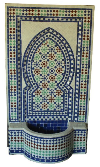 Fontaine marocaine murale d'extérieure Fes style