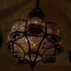GRANDE LAMPE EN CUIVRE