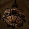 GRANDE LAMPE EN CUIVRE