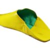 Babouche Classic Cuir Jaune