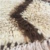 Tapis Marocain Tapis authentique Beni Ouarain beige aux losanges marrons 180 x 093