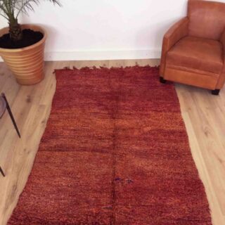 Tapis Marocain Tapis Beni M'Guild dégradé rouge orangé 200 x 130