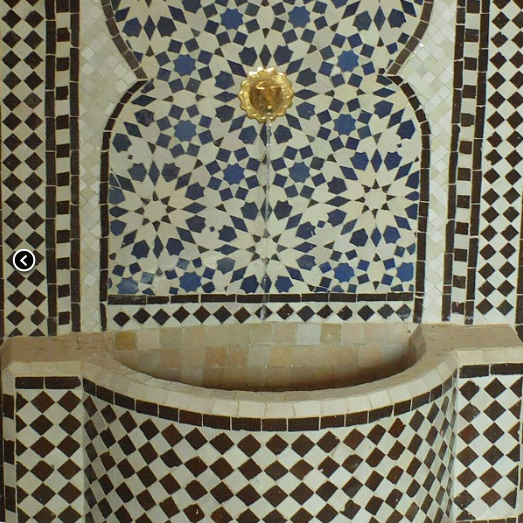 Fontaine marocaine murale d'extérieure de jardin