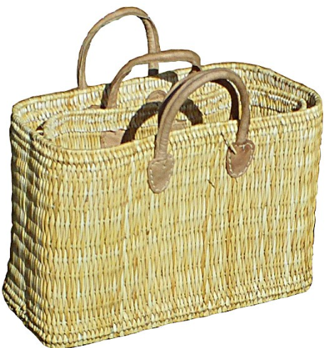 Panier tressé Vannerie marocaine
