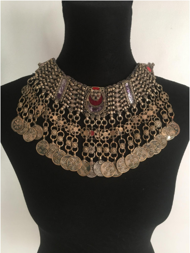 Bijoux Marocain Collier berbère très ancien en argent