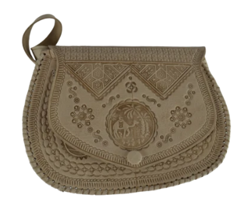 Sac besace Cuir Naturel CAMEL