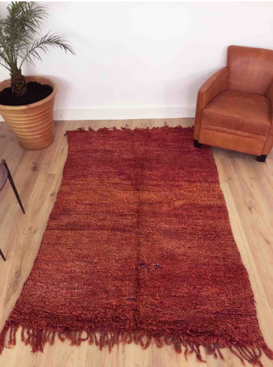 Tapis Marocain Tapis Beni M'Guild dégradé rouge orangé 200 x 130