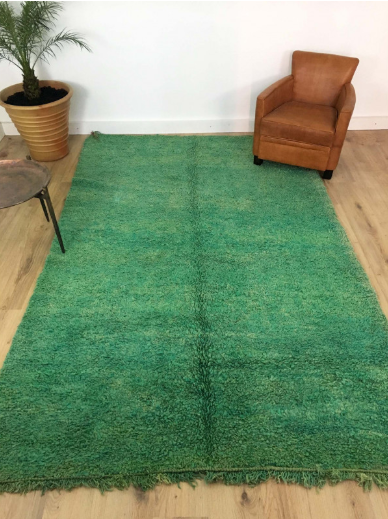 Tapis Marocain Rare tapis berbère Beni M'Guild vert 307 x 183